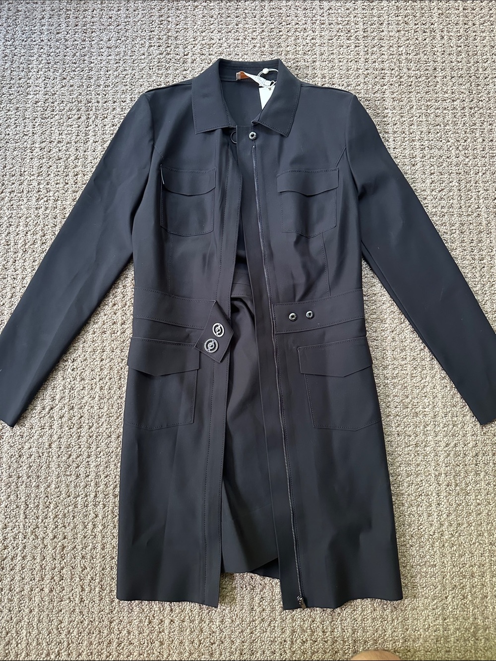 Tory Burch Black Long Courbette Dress